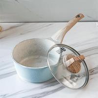 Ensemble de casseroles en aluminium commercial 4 pièces, compatible induction, avec couvercles en verre, pour cuisson et lave-vaisselle