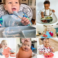 Produits pour bébés fabriqués par des fabricants, vente chaude 2023, bols pour bébés, ensemble d'alimentation, qualité alimentaire, sans BPA, assiettes à ventouse pour bébé