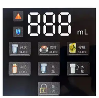 Panneau de commande graphique OEM en PET/PC/PMMA/PVC pour distributeur d'eau, cuiseur à riz, friteuse à air