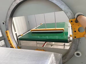High Speed CE Approved Horizontal Wrapping <b>Machine</b> for Wrapping Metal Tube or Long Door Work with LLDPE <b>Stretch</b> Film - Product Image 3