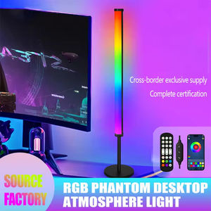 Lámpara de Ambiente con Control Remoto, Tubo LED Inteligente para Fondo de TV, Barra RGB Redonda, Música de Juego, Voz, Atmósfera - Product Image 2