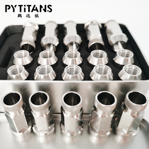 High Quality <strong>Nuts</strong> M14*1.5*48 Gr5 Titanium Alloy Wheel Hub <strong>Lug</strong> <strong>Nut</strong> Bolt by PYTITANS - Product Image 2