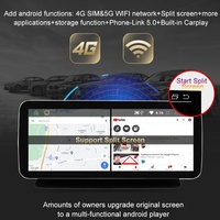 Reproductor multimedia de dvd para coche, dispositivo con pantalla estéreo de 12,3 pulgadas, android 11, 8 núcleos, gps, w204, para mercedes benz GLC Clase C