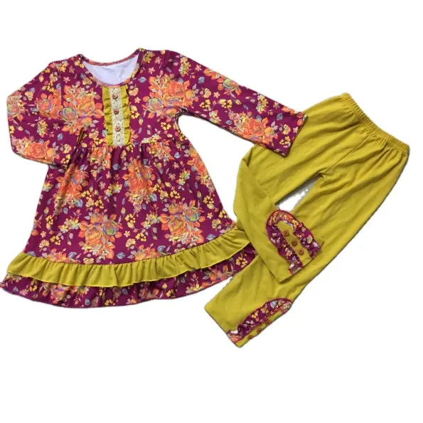 Conjunto de roupas para crianças, conjunto de roupas infantis bonitas para bebês meninas e crianças, na primavera, elegante