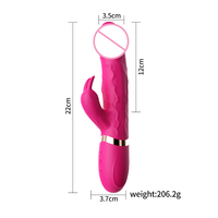 Gran Oferta 2026: Vibrador Conejo Realista con 10 Modos de Vibración, Juguete Sexual para Punto G Femenino