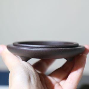 กระถางดอกไม้ดินเผาสีม่วงทำมือ สไตล์โบราณ ขนาดเล็ก ขาตั้งสามขา - Product Image 1