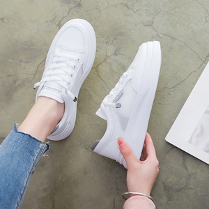 Nouvelles baskets blanches en maille pour femmes, respirantes, fines et décontractées, chaussures en maille polyvalentes - Product Image 5
