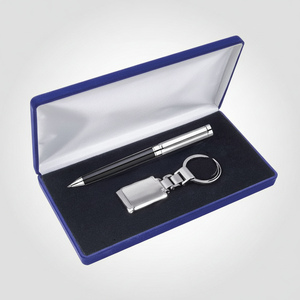 Set Personalizzato con Logo: Penna a Sfera e Portachiavi in PVC e Metallo, Portachiavi Personalizzato in Gomma - Product Image 2