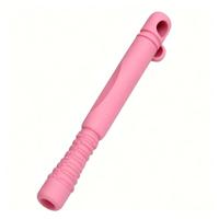 Nouvel Arrivage – Inhalateurs Réutilisables en Silicone pour Arrêter de Fumer, Poignée Antidérapante, Sans BPA, Aide Respiratoire Masticable, Noyau Remplaçable