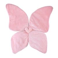 Moda Rosa terciopelo mariposa Hada ala rendimiento alas de Ángel para niños