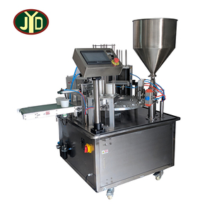 Machine de remplissage et de scellage rotative entièrement automatique pour <span class=keywords><strong>lait</strong></span>, sauce, yaourt et gelée de qualité alimentaire - Product Image 1