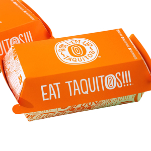 Empaquetado de comida rápida desechable ecológica para <span class=keywords><strong>hamburguesas</strong></span> y perritos calientes Caja deslizante para <span class=keywords><strong>hamburguesas</strong></span> y perritos calientes Carpetas ecológicas en relieve - Product Image 1