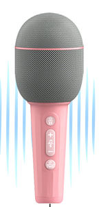 ميكروفون لاسلكي صغير لعائلة البط الأصفر كاريوكي مع صوت مزدوج من القمح موصل موسيقى من النوع C مدمج للأطفال - Product Image 3