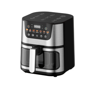 <span class=keywords><strong>Friteuse</strong></span> à <span class=keywords><strong>air</strong></span> visuelle grande capacité 8L 2400W en acier inoxydable, four électrique sans huile avec prise 110V/220V pour cuisine domestique - Product Image 1