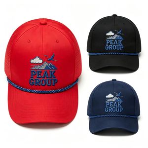 Gorra de Béisbol Personalizada con Bordado de Logotipo de Águila de Montaña, Gorra Deportiva Transpirable con Cuerda Perforada, Gorras Deportivas con Etiqueta Privada Personalizada - Product Image 5