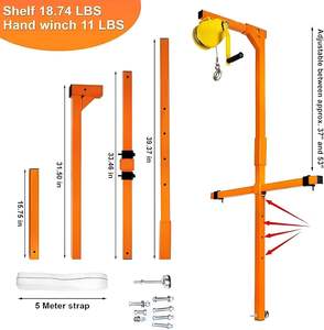 <span class=keywords><strong>Manual</strong></span> 11 LBS Manivela <span class=keywords><strong>Cabrestante</strong></span> Acero Aire acondicionado Herramienta <span class=keywords><strong>de</strong></span> elevación Ajustable 37 53 Soporte <span class=keywords><strong>de</strong></span> montaje en <span class=keywords><strong>pared</strong></span> Grúas manuales para exteriores - Product Image 5