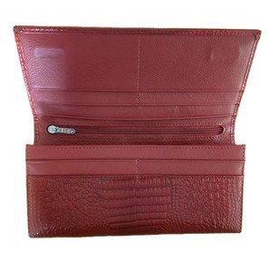 <span class=keywords><strong>Portafoglio</strong></span> Lungo da <span class=keywords><strong>Donna</strong></span> in Vera Pelle di Vacchetta Goffrata Effetto Alligatore, <span class=keywords><strong>Rosso</strong></span>, Personalizzabile, Borsa a Mano in Vera Pelle, Pochette da <span class=keywords><strong>Donna</strong></span> con Chiusura a Scatto - Product Image 2