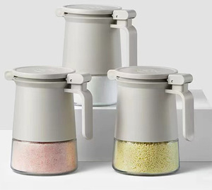 Juego de ollas de condimentos para cocina, tarros y cucharas de almacenamiento de especias - Product Image 4