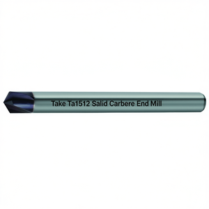 Fresa de carburo sólido Ttake Ta1512 con recubrimiento Nano TiAln de 4 filos para biselado de 120 grados en contornos - Product Image 2