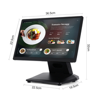 Systèmes de point de vente (PDV) à double écran tactile SDK, système de point de vente pour restaurant de 15,6 pouces, terminal PDV RFID avec écran de 11,6 pouces et lecteur MSR
