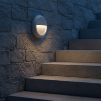 Applique murale LED moderne IP65 en PC pour marches, isolée Classe II, blanc neutre 4100K, pour maison, bureau, extérieur, lampe d'escalier