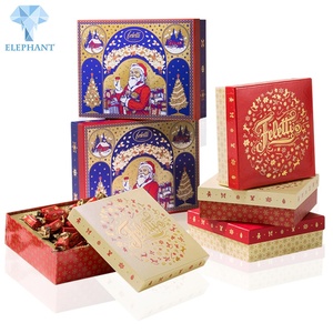 Foil Stamping Printing Blind Candy Biscuits Chocolate Packaging Christmas Eve Gift Box Set - Product Image 1