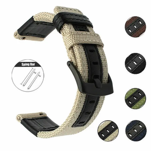 <span class=keywords><strong>Correa</strong></span> de Nailon y Cuero Genuino de 20/22 mm para Reloj Watch4/ GT2/3/Huami <span class=keywords><strong>GTR</strong></span> - Product Image 6