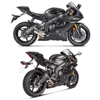 Nouvel échappement de moto en fibre de carbone et acier inoxydable pour R1200GS Torch Escape Muffler Bleu