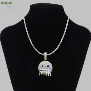 Mode Hip Hop 925 Argent <span class=keywords><strong>Namel</strong></span> Pendentif Collier Ice Out Diamant VVS Tissé Moissanite Pendentif Pour Hommes Et Femmes - Product Image 4