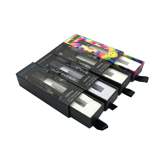 Custom 1g 2g Empty Ceramic Cartridge 1ml 2ml CR Child-Resistant Paperboard Packaging Offset Printing