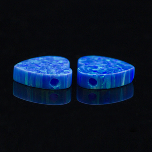 Sintetico blu opale di fuoco/cabochon mistico opale/a forma di cuore opale pietra - Product Image 3
