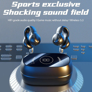 Écouteurs <span class=keywords><strong>sans</strong></span> <span class=keywords><strong>fil</strong></span> V5.4 à conduction osseuse, haute qualité sonore, pour le sport et les jeux, réduction du bruit, autonomie ultra-longue, IPX-4 - Product Image 2