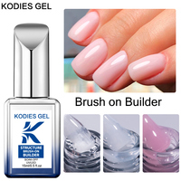 KODIES GEL Biabs Gel de construction pour ongles, vernis laiteux blanc transparent, base UV, manucure française, gel de renforcement, extension d'ongles, marque privée