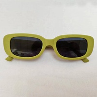 Nouvelles lunettes de soleil rectangulaires PC 2025, lunettes de soleil tendance, couleur bonbon personnalisée, petites lunettes carrées pour femmes et hommes, lunettes de soleil