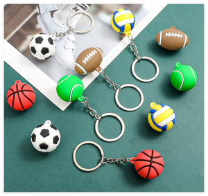 Llavero Deportivo con Diseño de Dibujos Animados, Personalizado, en 3D, para Regalo, con Temática de Fútbol, Baloncesto, <span class=keywords><strong>Tenis</strong></span>, Rugby, 2026 - Product Image 5