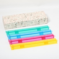 Spingitori Trasparenti per Tessere Mahjong Americane con Cuscinetti Antiscivolo, Impermeabili e Durevoli, Confezione Colorata per Gioco del Mahjong