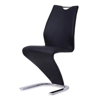Meubles de salle à manger modernes nordiques chaise en cuir PU de luxe avec Banquet en forme de Z 2 pièces matériaux de velours en tissu léger de bureau