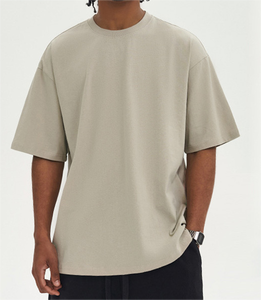 T-shirts surdimensionnés de haute qualité 300 g/m² 100 % coton premium Col rond uni T-shirt ample T-shirt vierge lourd pour hommes - Product Image 1