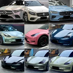 Vinilo Autoadhesivo <span class=keywords><strong>HJN</strong></span> Rosa Pálido PET de Alto Brillo con Efecto Cristal y Garantía de 5 Años para Envoltura de Autos 1.52x18M/5x60FT - Product Image 5