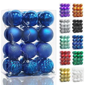 Boules de Noël Assorties en Gros Brillantes, Mat et Scintillantes, Décorations Serties de Diamants à Suspendre pour Arbre et Maison - Product Image 1