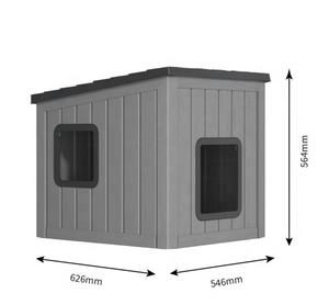 Cosy Cat House Luxe Élégant Écologique Intérieur Extérieur Paradis Facile Chaud Propre Plastique pour la récréation - Product Image 5