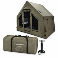 Tente de réception prête à l'emploi 480x360cm 17.2 ㎡   Paravent de séparation de pièce en Oxford 600D vert imperméable avec fenêtres amovibles en TPU pour événements