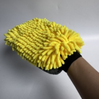 Gant de lavage de voiture réutilisable double face JYM-0-2356 en microfibre chenille épaisse pour le detailing automobile