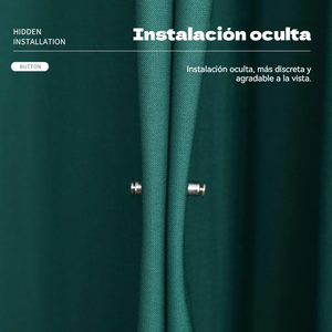 Juego de 6 pinzas magnéticas para cortinas; el imán bidireccional con cierre magnético reduce la entrada de luz. - Product Image 5
