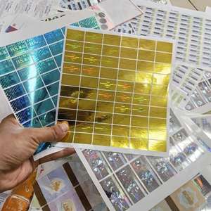 Stiker Hologram Kustom untuk Pesta, Stiker Hologram Transparan, Perlengkapan Natal, Dekorasi Anak, Dekorasi Pesta Ulang Tahun - Product Image 2