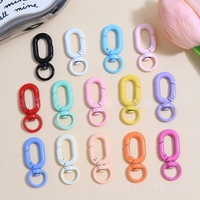 Lanière ovale pivotant mousqueton mousqueton griffe fermoirs anneau fendu porte-clés Clip pour la fabrication de bijoux sac sac à main bricolage connecteur accessoires