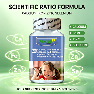 Winstown Kids Calcium Fer Zinc Sélénium Capsules Molles 4-en-1 Supplément de Minéraux Essentiels pour Soutenir la Croissance, l'Immunité et l'Appétit des Enfants - Product Image 4