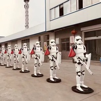 Escultura de Robot de Acero Inoxidable Fundido a Presión, Pulido a Espejo, Tamaño Real, Estatua Humanoide Futurista para Exhibición en Vestíbulo de Empresa Tecnológica
