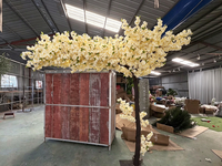 Pohon Bunga Sakura Buatan Bagang - 20 Cabang yang Dapat Ditukar - Bunga Buatan Putih & Merah Muda untuk Dalam Ruangan Lihat ulasan produk