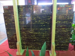 Panel de pared de piedra Natural Portoro de oro negro <span class=keywords><strong>afgano</strong></span>, baldosas de suelo de pared esmaltadas para cocina al aire libre, taller interior, losa pulida - Product Image 5